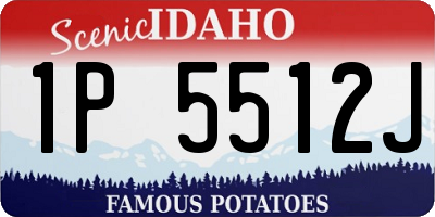 ID license plate 1P5512J