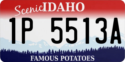 ID license plate 1P5513A