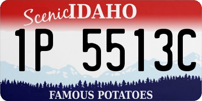 ID license plate 1P5513C