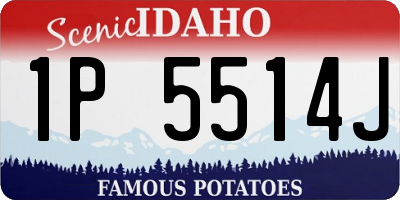 ID license plate 1P5514J