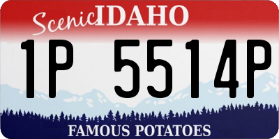 ID license plate 1P5514P