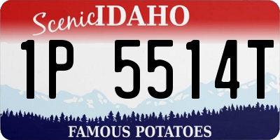 ID license plate 1P5514T