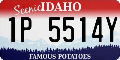 ID license plate 1P5514Y