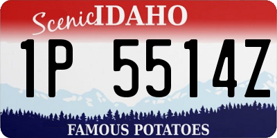 ID license plate 1P5514Z