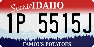 ID license plate 1P5515J
