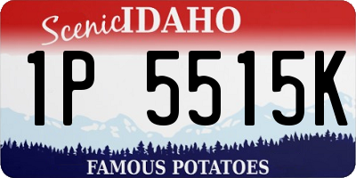 ID license plate 1P5515K