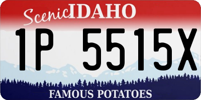 ID license plate 1P5515X