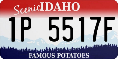 ID license plate 1P5517F