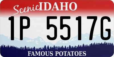 ID license plate 1P5517G