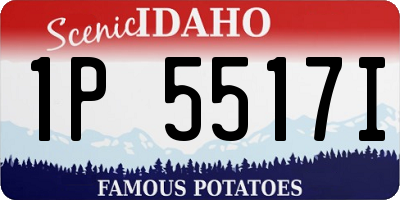 ID license plate 1P5517I