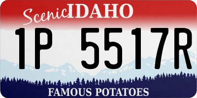 ID license plate 1P5517R