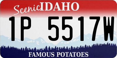 ID license plate 1P5517W