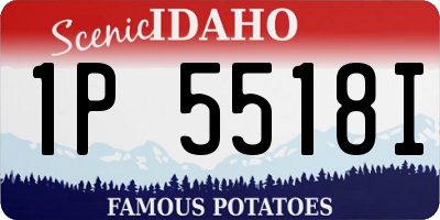 ID license plate 1P5518I