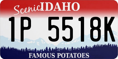 ID license plate 1P5518K
