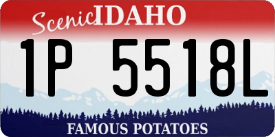 ID license plate 1P5518L