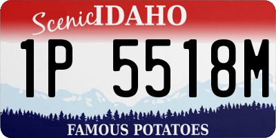 ID license plate 1P5518M