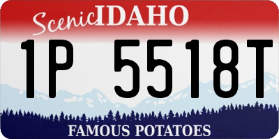 ID license plate 1P5518T
