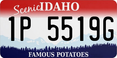 ID license plate 1P5519G