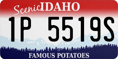 ID license plate 1P5519S