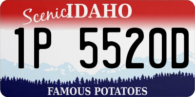 ID license plate 1P5520D