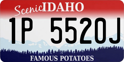 ID license plate 1P5520J