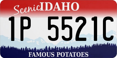 ID license plate 1P5521C