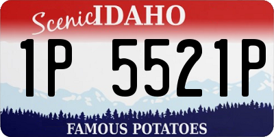 ID license plate 1P5521P