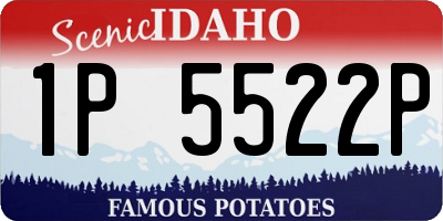 ID license plate 1P5522P