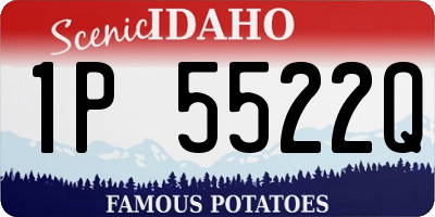 ID license plate 1P5522Q