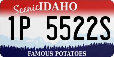 ID license plate 1P5522S