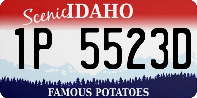 ID license plate 1P5523D