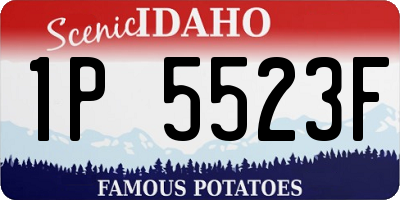 ID license plate 1P5523F