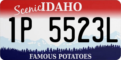 ID license plate 1P5523L