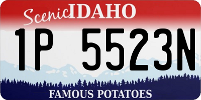 ID license plate 1P5523N