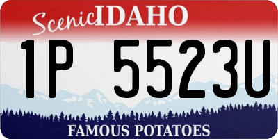 ID license plate 1P5523U