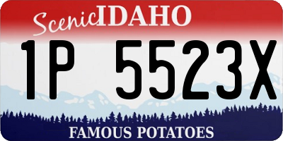 ID license plate 1P5523X