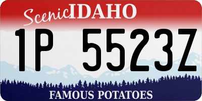 ID license plate 1P5523Z