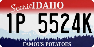 ID license plate 1P5524K