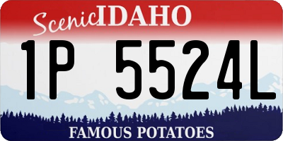ID license plate 1P5524L