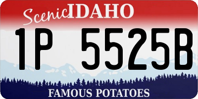 ID license plate 1P5525B