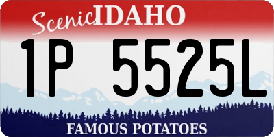 ID license plate 1P5525L