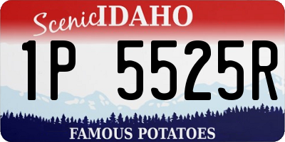 ID license plate 1P5525R