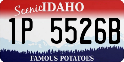 ID license plate 1P5526B