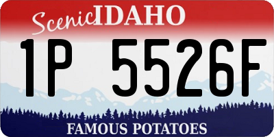 ID license plate 1P5526F