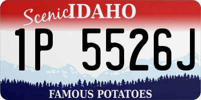 ID license plate 1P5526J
