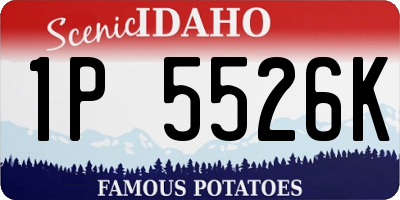 ID license plate 1P5526K