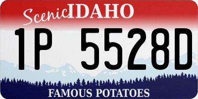 ID license plate 1P5528D