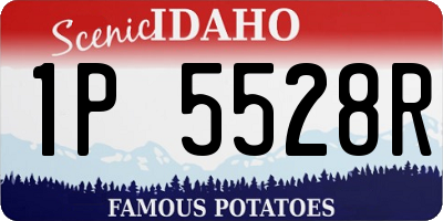 ID license plate 1P5528R