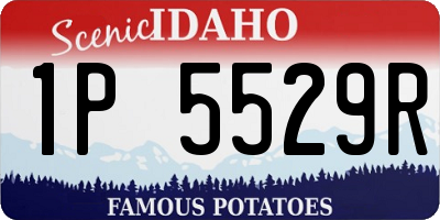 ID license plate 1P5529R