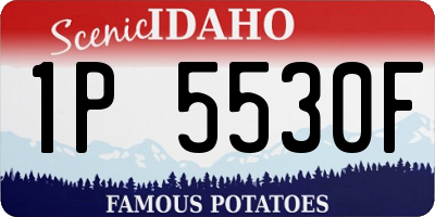 ID license plate 1P5530F